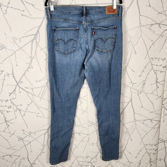 Levi's 311 Medium Wash Stretch Denim High Rise Shaping Skinny Jeans - Picture 2 of 9